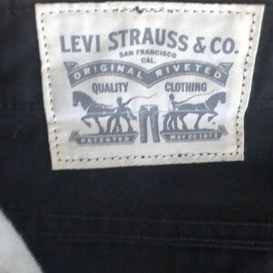Levi’s Strauss & Co W31/L32 Black jean straight leg